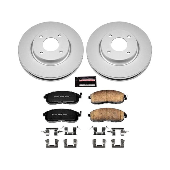 Front Brake Pad and Rotor Kit - Compatible with 2009 - 2014 Nissan Cube 2010 2011 2012 2013