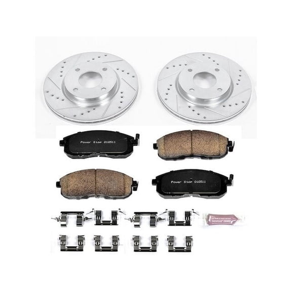Front Brake Pad and Rotor Kit - Compatible with 2009 - 2014 Nissan Cube 2010 2011 2012 2013