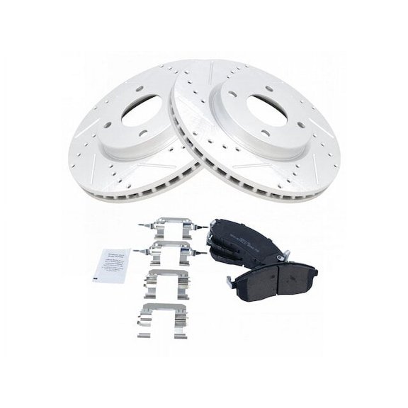 Front Brake Pad and Rotor Kit - Compatible with 2009 - 2014 Nissan Cube 2010 2011 2012 2013