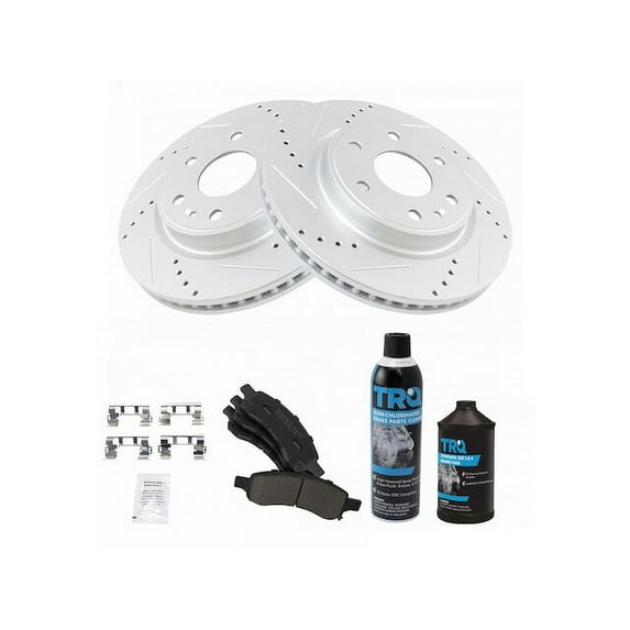 Front Brake Pad and Rotor Kit - Compatible with 2009 - 2017 Chevy Traverse 2010 2011 2012 2013 2014 2015 2016