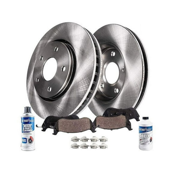 Front Brake Pad and Rotor Kit - Compatible with 2009 - 2019 Toyota Corolla 2010 2011 2012 2013 2014 2015 2016 2017 2018