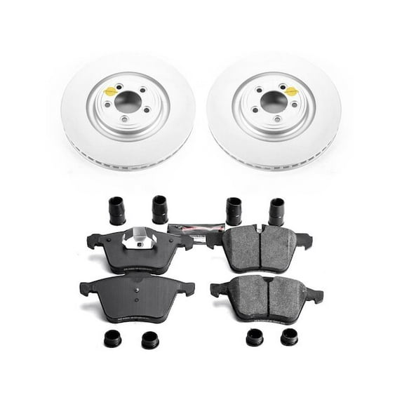 Front Brake Pad and Rotor Kit - Compatible with 2009 Jaguar XF Supercharged
