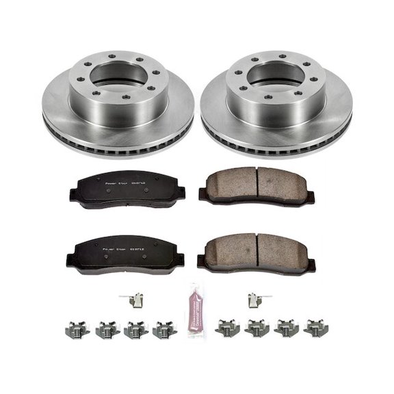 Front Brake Pad and Rotor Kit - Compatible with 2010 - 2012 Ford F-450 Super Duty Crew Cab Pickup 2011