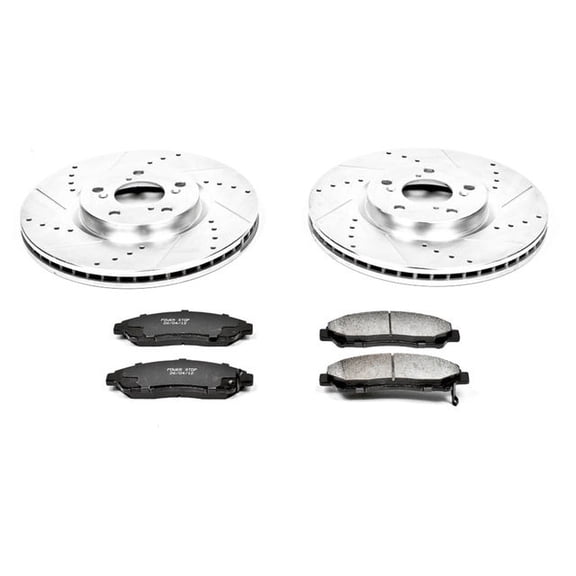 Front Brake Pad and Rotor Kit - Compatible with 2010 - 2013 Acura ZDX 2011 2012