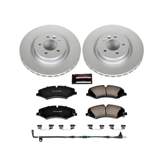 Front Brake Pad and Rotor Kit - Compatible with 2010 - 2013 Land Rover Range Rover Sport HSE Naturally Aspirated 2011 2012