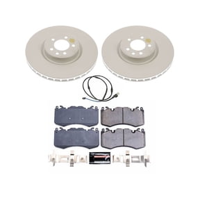 Front Brake Pad and Rotor Kit - Compatible with 2010 - 2013 Land Rover Range Rover Sport Supercharged Supercharged 2011 2012