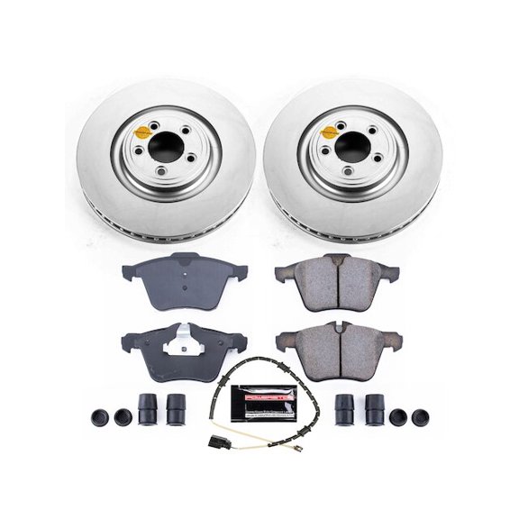 Front Brake Pad and Rotor Kit - Compatible with 2010 - 2015 Jaguar XK 2011 2012 2013 2014