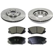 Front Brake Pad and Rotor Kit - Compatible with 2010 - 2016 Buick LaCrosse 3.6L V6 2011 2012 2013 2014 2015