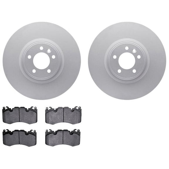 Front Brake Pad and Rotor Kit - Compatible with 2010 - 2017 Land Rover Range Rover Sport 2011 2012 2013 2014 2015 2016