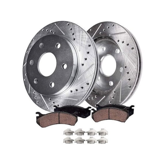 Front Brake Pad and Rotor Kit - Compatible with 2010 - 2020 Ford F-150 2011 2012 2013 2014 2015 2016 2017 2018 2019