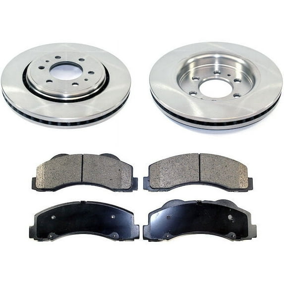 Front Brake Pad and Rotor Kit - Compatible with 2010 - 2020 Ford F-150 2011 2012 2013 2014 2015 2016 2017 2018 2019