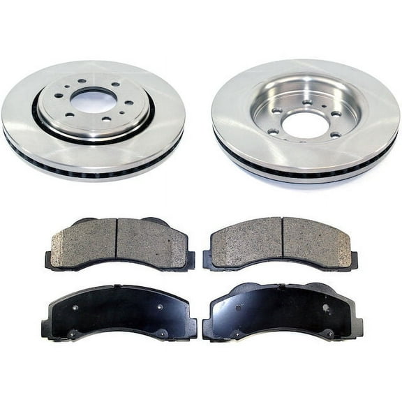 Front Brake Pad and Rotor Kit - Compatible with 2010 - 2021 Ford Expedition 2011 2012 2013 2014 2015 2016 2017 2018 2019 2020