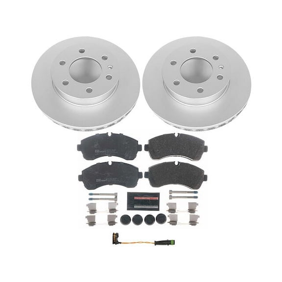 Front Brake Pad and Rotor Kit - Compatible with 2010 - 2021 Mercedes-Benz Sprinter 3500 2011 2012 2013 2014 2015 2016 2017 2018 2019 2020