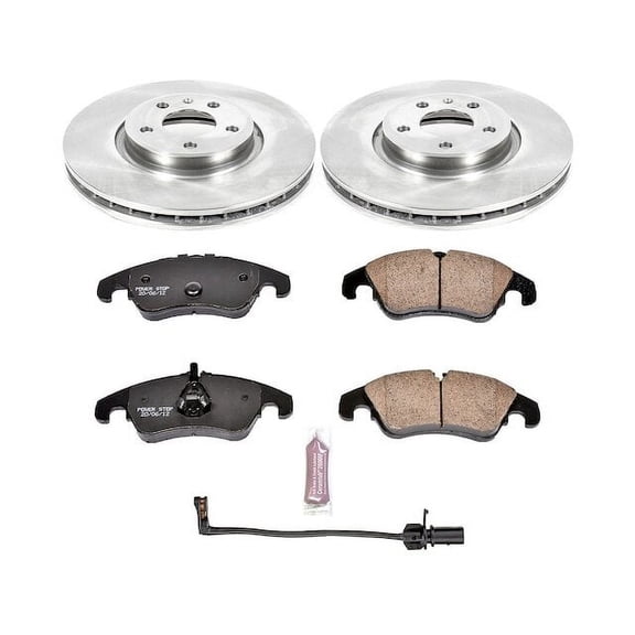 Front Brake Pad and Rotor Kit - Compatible with 2011 - 2012 Audi Q5