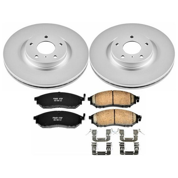 Front Brake Pad and Rotor Kit - Compatible with 2011 - 2013 INFINITI M56 2012