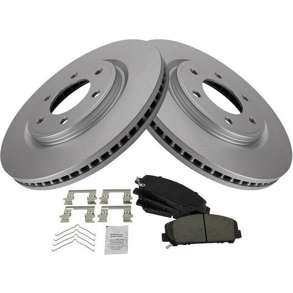 Front Brake Pad and Rotor Kit - Compatible with 2011 - 2013 INFINITI QX56 2012