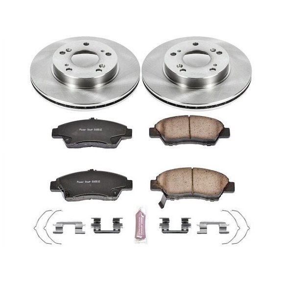 Front Brake Pad and Rotor Kit - Compatible with 2011 - 2015 Honda CR-Z - Power Stop
