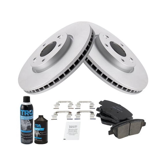 Front Brake Pad and Rotor Kit - Compatible with 2011 - 2015 Hyundai Sonata Hybrid 2.4L 4-Cylinder 2012 2013 2014