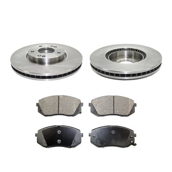 Front Brake Pad and Rotor Kit - Compatible with 2011 - 2016 Kia Sportage AWD 2012 2013 2014 2015