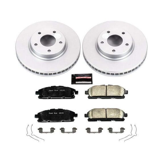 Front Brake Pad and Rotor Kit - Compatible with 2011 - 2017 Nissan Quest 2012 2013 2014 2015 2016