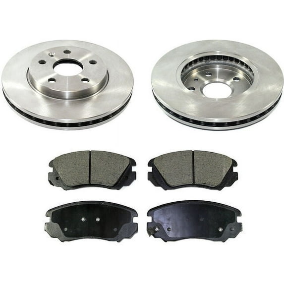 Front Brake Pad and Rotor Kit - Compatible with 2011 Buick Regal 2.4L 4-Cylinder