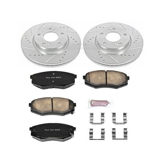 Front Brake Pad and Rotor Kit - Compatible with 2011 Kia Sportage FWD