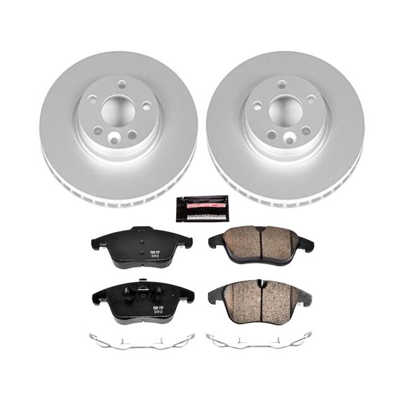 Front Brake Pad and Rotor Kit - Compatible with 2012 - 2015 Land Rover Range Rover Evoque 2013 2014