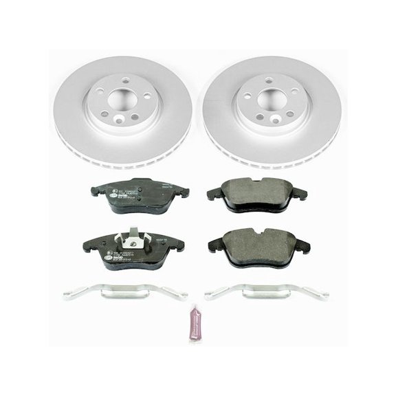 Front Brake Pad and Rotor Kit - Compatible with 2012 - 2015 Land Rover Range Rover Evoque 2013 2014