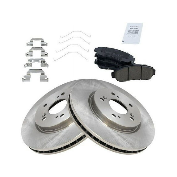 Front Brake Pad and Rotor Kit - Compatible with 2012 - 2016 Honda CR-V AWD 2013 2014 2015