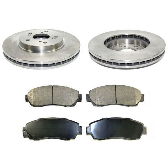 Front Brake Pad and Rotor Kit - Compatible with 2012 - 2016 Honda CR-V AWD 2013 2014 2015