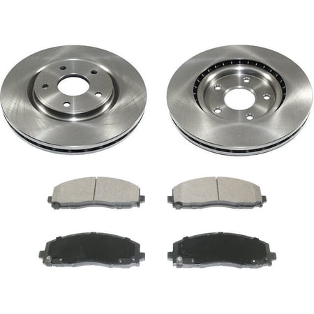 Front Brake Pad and Rotor Kit - Compatible with 2012 - 2020 Dodge Grand Caravan 2013 2014 2015 2016 2017 2018 2019
