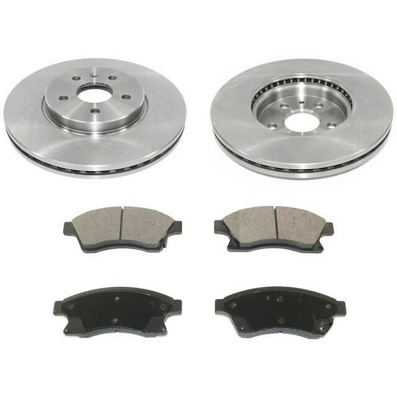 Front Brake Pad and Rotor Kit - Compatible with 2013 - 2014 Chevy Sonic RS