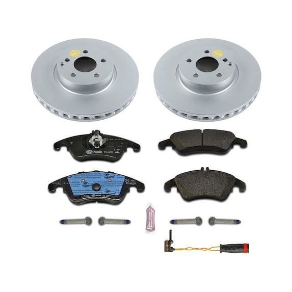 Front Brake Pad and Rotor Kit - Compatible with 2013 - 2014 Mercedes-Benz C300