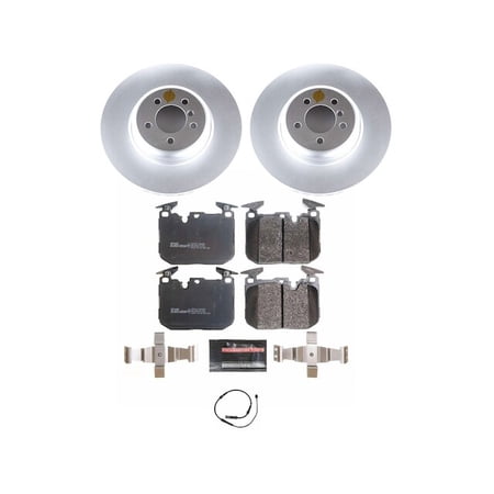 Front Brake Pad and Rotor Kit - Compatible with 2013 - 2015 BMW 335i xDrive F30 - Power Stop