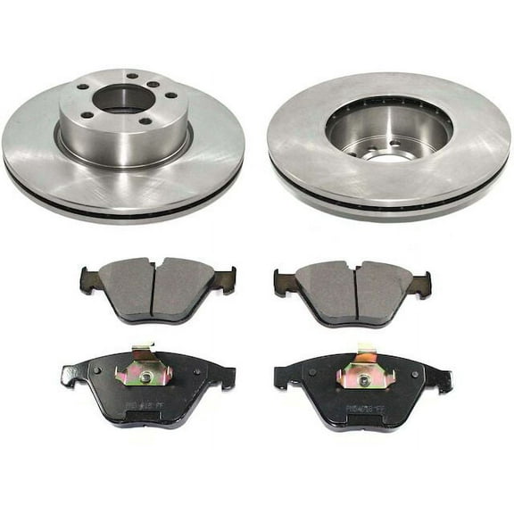 Front Brake Pad and Rotor Kit - Compatible with 2013 - 2015 BMW X1 2014