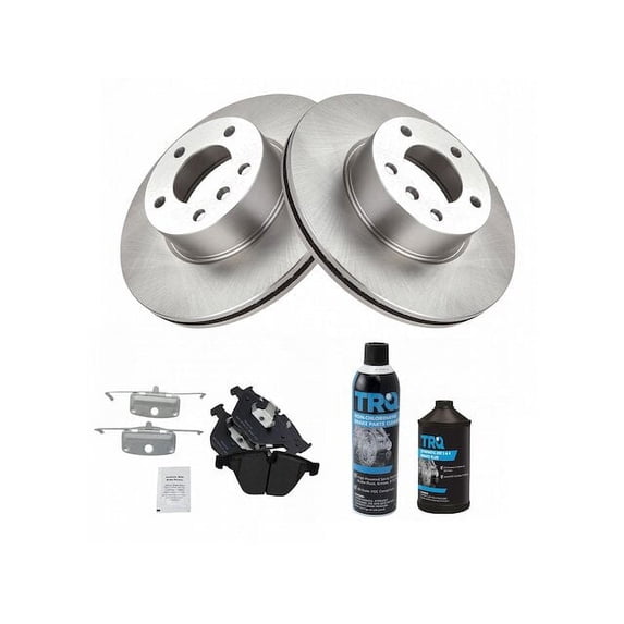 Front Brake Pad and Rotor Kit - Compatible with 2013 - 2015 BMW X1 xDrive28i 2.0L 4-Cylinder 2014
