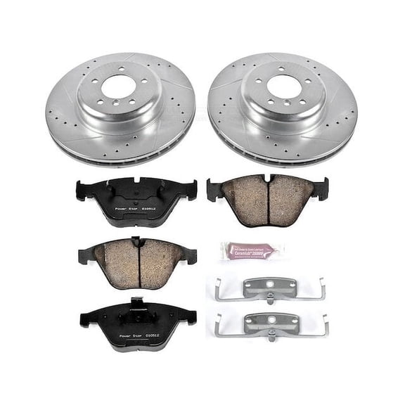 Front Brake Pad and Rotor Kit - Compatible with 2013 - 2015 BMW X1 xDrive35i 2014