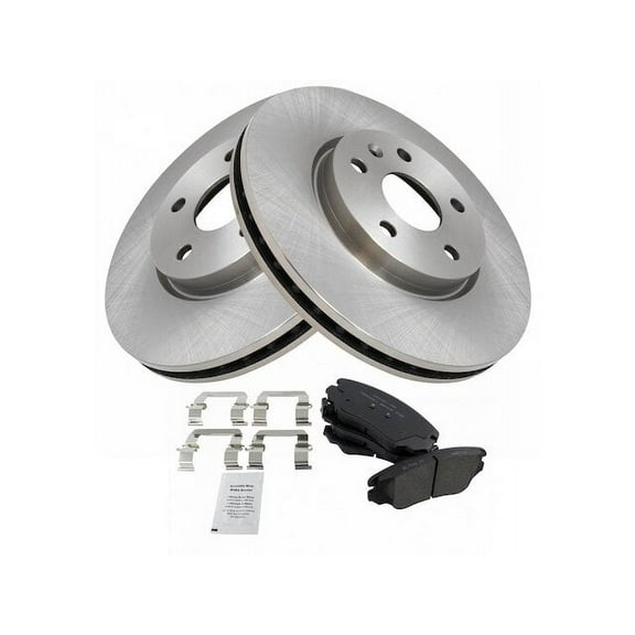 Front Brake Pad and Rotor Kit - Compatible with 2013 - 2015 Chevy Malibu 2014