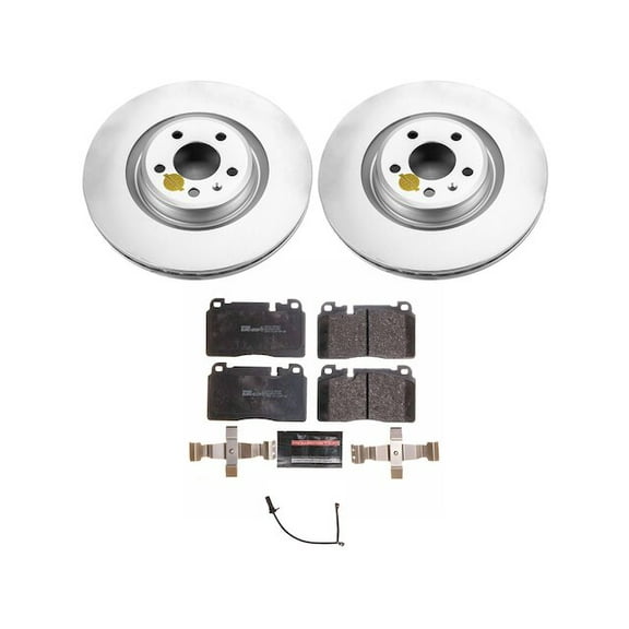 Front Brake Pad and Rotor Kit - Compatible with 2013, 2016 - 2017 Audi Q5