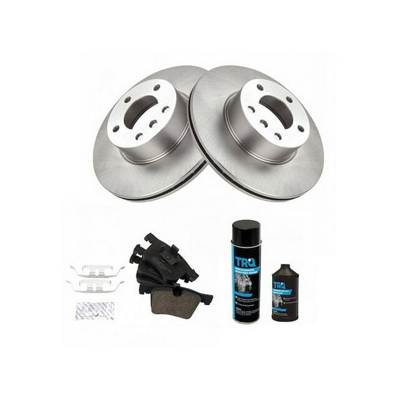 Front Brake Pad and Rotor Kit - Compatible with 2013 - 2016 BMW 328i xDrive 2.0L 4-Cylinder 2014 2015