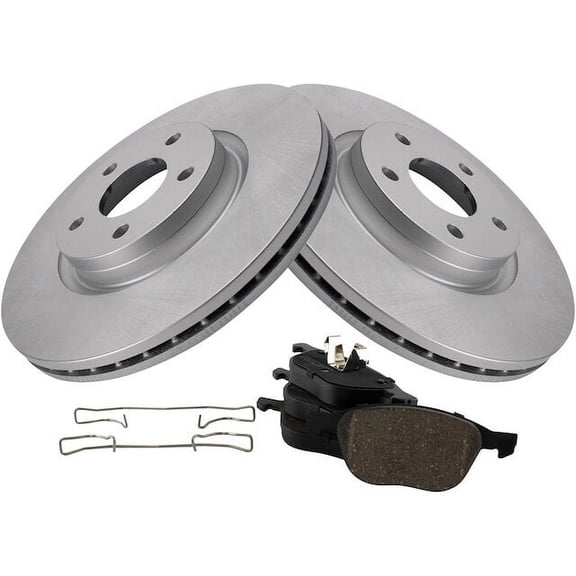 Front Brake Pad and Rotor Kit - Compatible with 2013 - 2016 Ford C-Max 2014 2015
