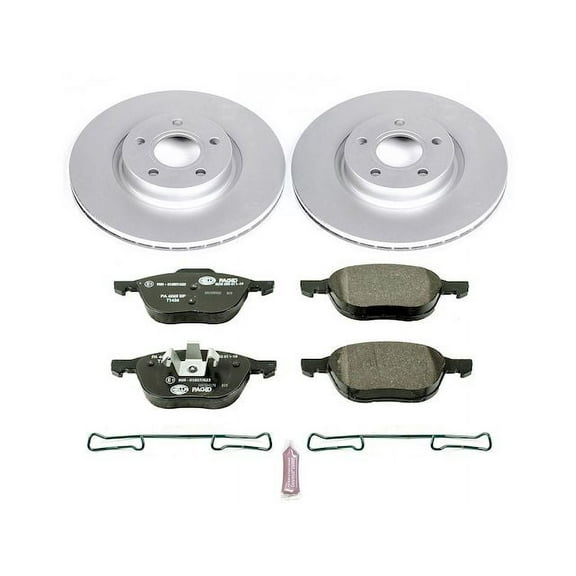 Front Brake Pad and Rotor Kit - Compatible with 2013 - 2017 Ford C-Max 2014 2015 2016