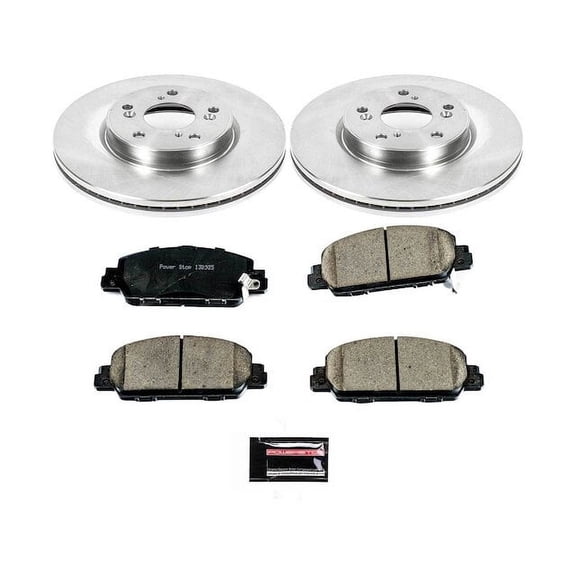Front Brake Pad and Rotor Kit - Compatible with 2013 - 2017 Honda Accord Coupe 3.5L V6 2014 2015 2016