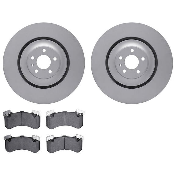Front Brake Pad and Rotor Kit - Compatible with 2013 - 2018 Audi S7 2014 2015 2016 2017