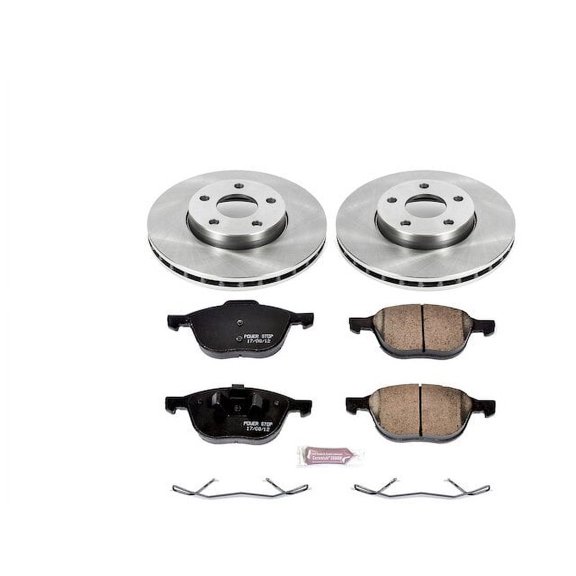 Front Brake Pad and Rotor Kit - Compatible with 2013 - 2018 Ford C-Max 2014 2015 2016 2017