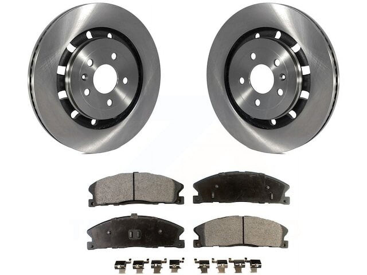 Front Brake Pad and Rotor Kit - Compatible with 2013 - 2019 Ford Explorer - HQ Brakes
