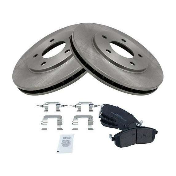 Front Brake Pad and Rotor Kit - Compatible with 2013 - 2019 Nissan Sentra 2014 2015 2016 2017 2018