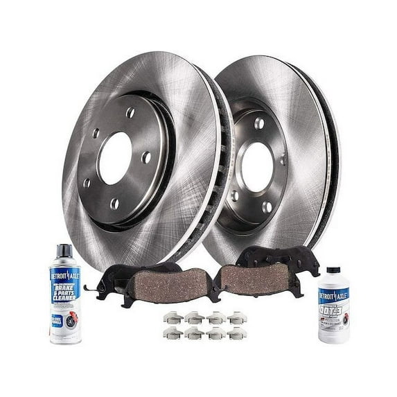 Front Brake Pad and Rotor Kit - Compatible with 2014 - 2015, 2017 - 2018 INFINITI Q60