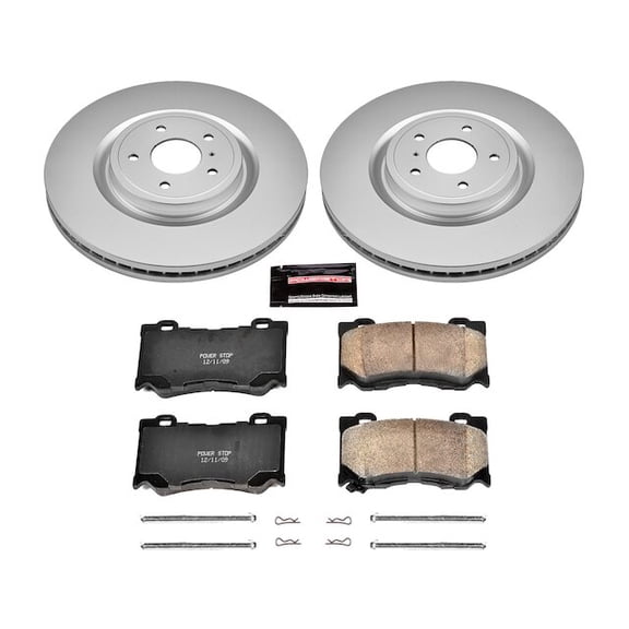 Front Brake Pad and Rotor Kit - Compatible with 2014 - 2015, 2017 - 2022 INFINITI Q60 2018 2019 2020 2021
