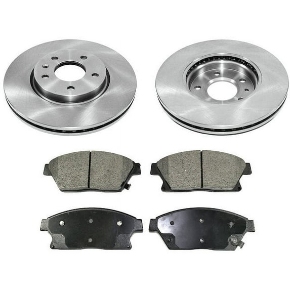 Front Brake Pad and Rotor Kit - Compatible with 2014 - 2015 Chevy Cruze